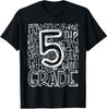 5th Grade Teacher Shirts Typography Team Fifth Grade Back To School Tees T Shirt