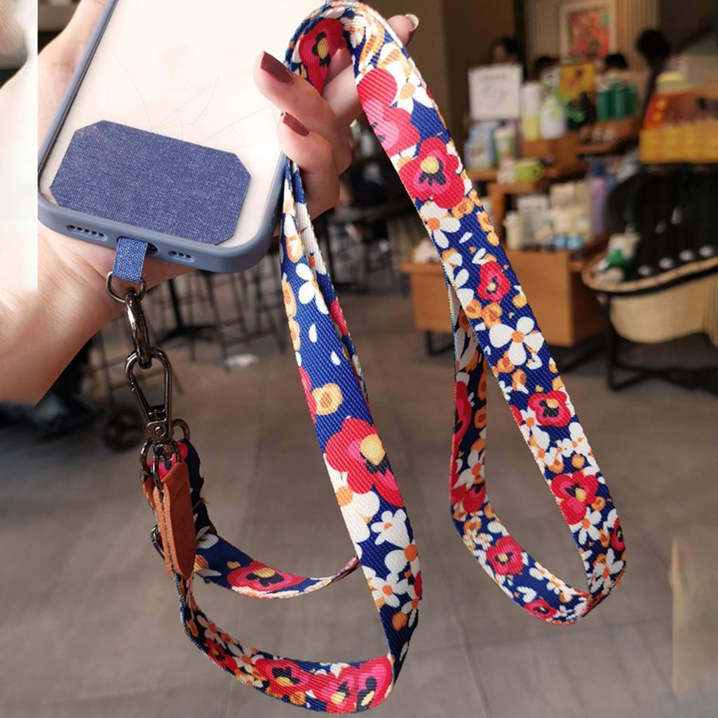 Flowers Plants Series Neck Strap Lanyard for Key Keychain Mobile Phone Charm USB Badge Hang Rope Lariat Accessories Holiday Gift