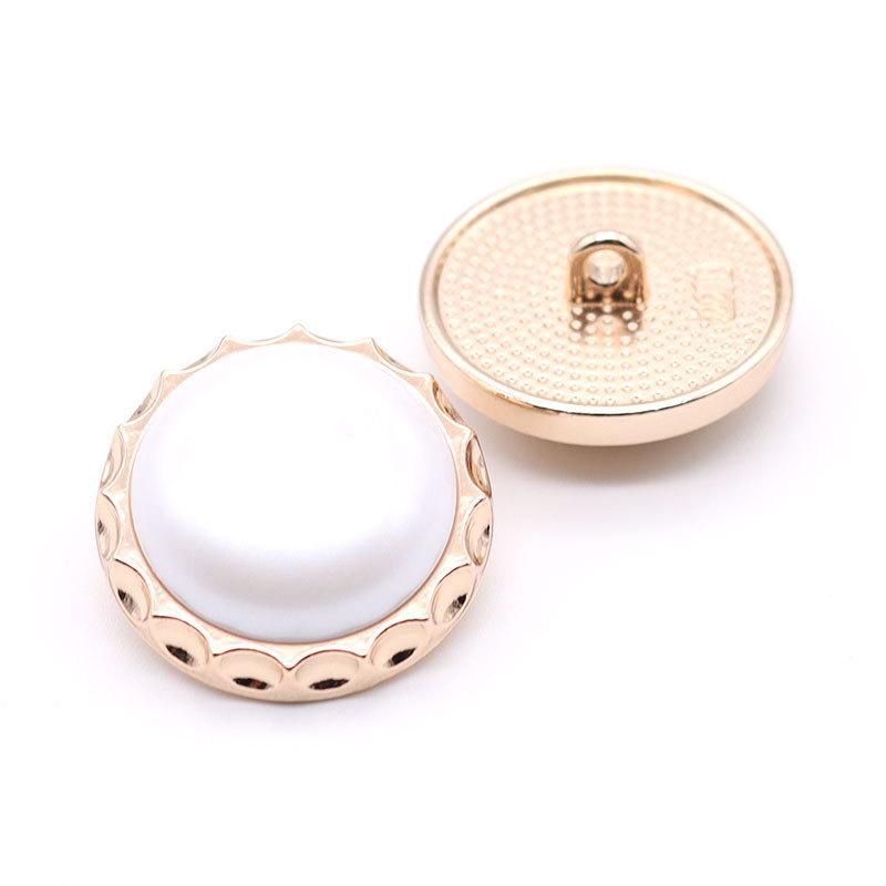 Runde Metallmantelknöpfe, Kleidung Jacke Pullover Perlenknöpfe, Vielseitiges Herren- und Damenzubehör