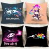 Cute Axolotl Cartoon Cushion Cover Comfortable Reversible Pillow Cover Ideal for Car Sofa Bedroom & Beyond