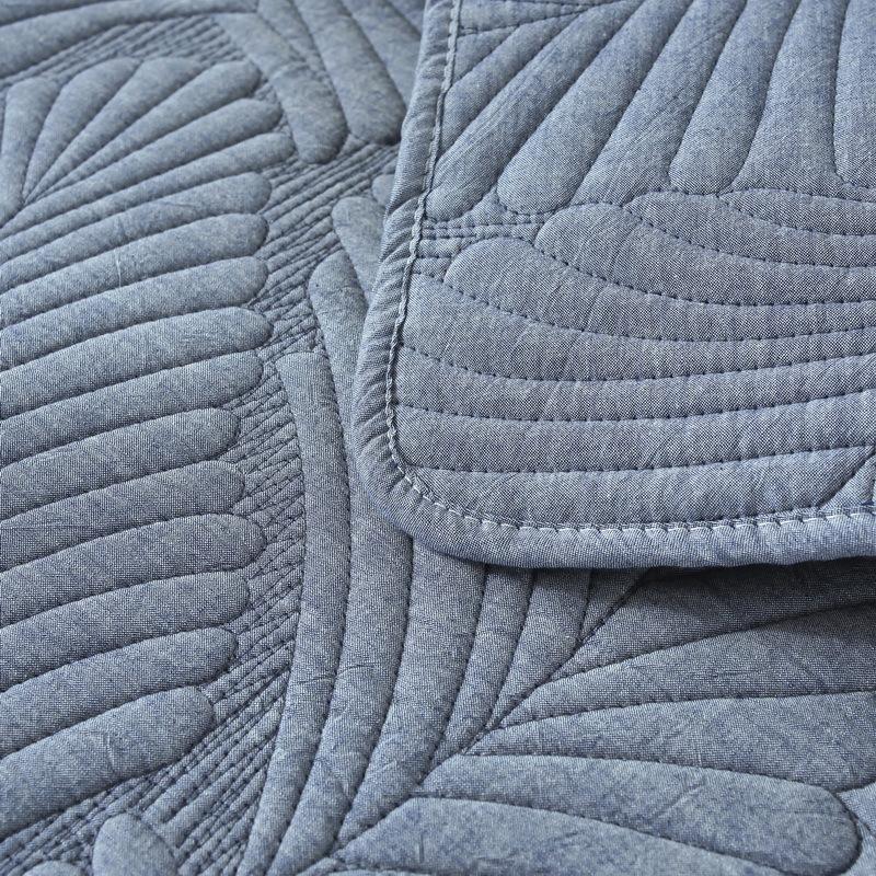 Four Seasons Simplicity Quilted Cotton Leaf Sofa Cushion Nordic Fabric Embroidered Sofa Cushion Towel