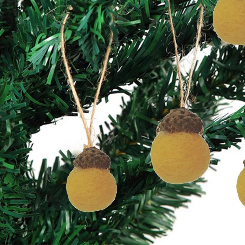 Filz Eichel Ornamente Herbst Thanksgiving Filz Eichel Anhänger Herbst Eichel Form Herbst Baum Schmuck Für Tür Fenster Treppengeländer