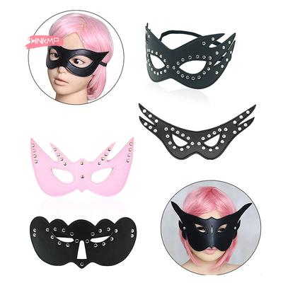 1 Peça Máscara Sexy Morcego Feminina Venda para Olhos Couro PU Ajustável Acessório Cosplay para Baile de Máscaras Festa de Halloween Gótico Arnês para Olhos