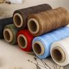 260m 0.8mm 150D Polyester Waxed Leather Cord Thread, for DIY Crafts, Hand Stitching and Sewing, In Black, Coffee, Light Brown