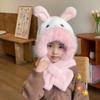 Cartoon Baby Hat With Scarf Windproof Beanie Hat Scarf Fashion Scarf Set Hooded  Children