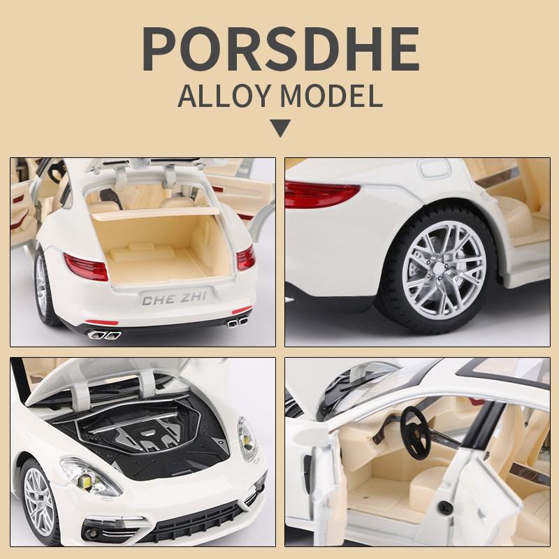 AABKP1 1:24 Porsche Panamera Luxury Fastback Sedan Alloy Metal Diecast Model Car Home Trendy & Desktop Display Ornaments Birthday Gifts