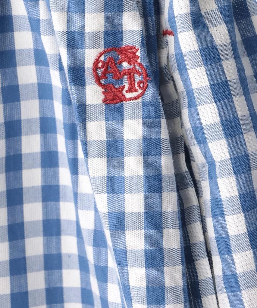 Afternoon Tea Living Apron HP66, Dyed Check Dress Apron, Blue