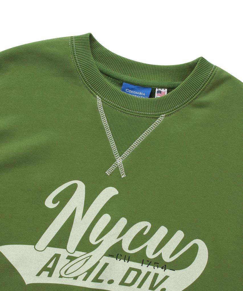 COLUMBIA UNIVERSITY Nycu Athl.Div. Logo Terry Sweatshirts Olive