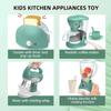 Jucărie Bucătărie de Jucărie cu Sunet și Lumină Cafetieră Mixer Prăjitor de Pâine Blender Set de Bucătărie pentru Copii Cadouri