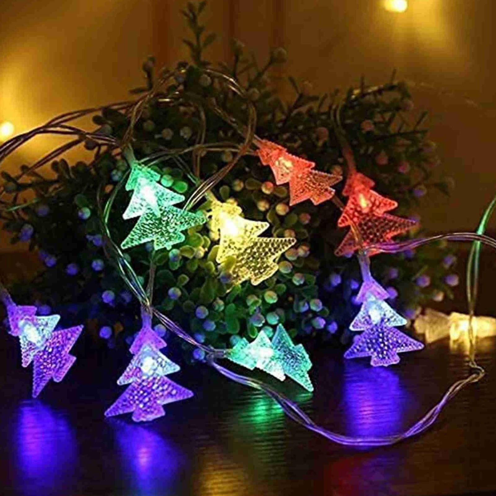 

Рождественская елка в форме гирлянды для вечеринок, рождественские украшения, огни