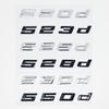 Car 3D ABS Trunk Letters Logo Badge Emblem Decal Sticker For BMW 5 Series 520d 525d 528d 530d 535d 540d E39 E60 E61 F10 F11 G30