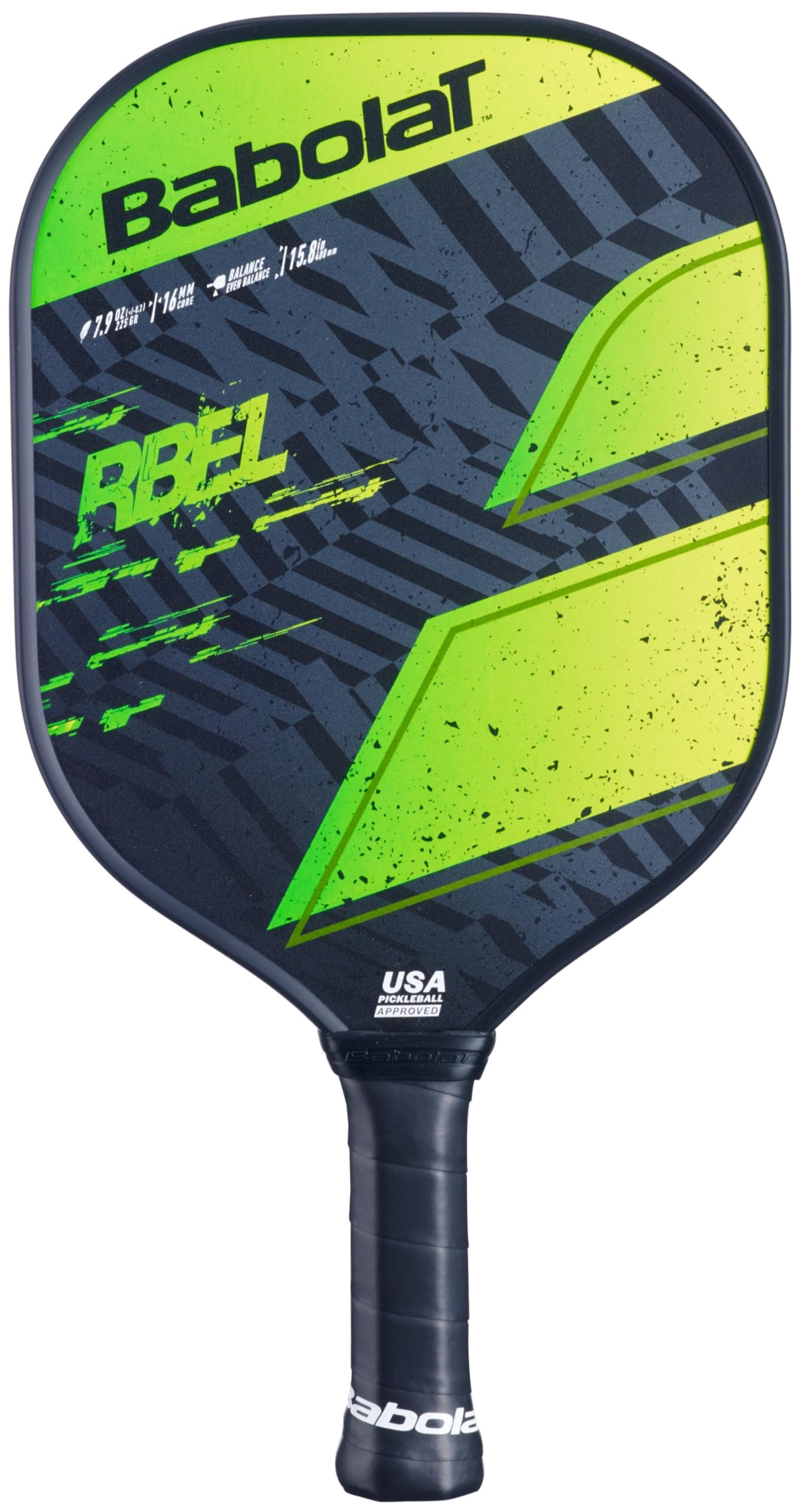 

Ракетка для пиклбола Babolat RBEL (ЧерныйЗеленыйЖелтый).