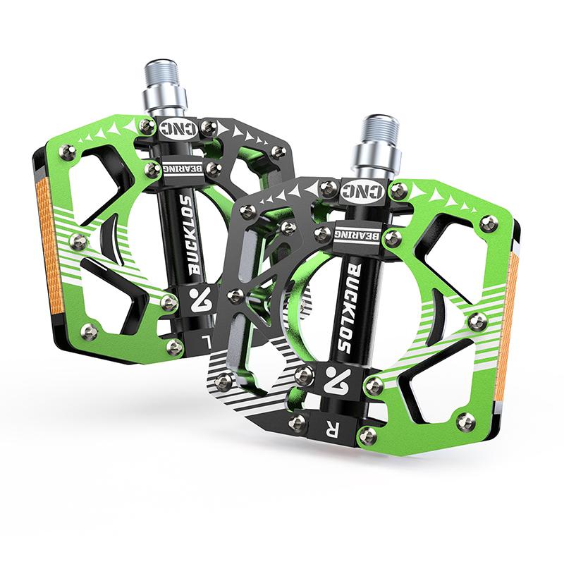 BUCKLOS Bicycle Pedal CNC Aluminium Non-Slip MTB Pedals Ultralight Mountain Bike Cycling Sealed Bearing Pedals Cycling Parts