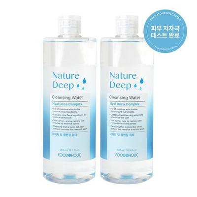 2 Nature Deep Cleansing Water 500ml / Mild Cleanser That Removes Easily