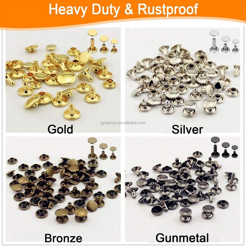 Recycled Round Head Rivet for Leather Handbag Handbag Decoration Accessories