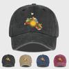 Casual Washed Cotton Cap with African Pattern Design - Adjustable Baseball Hat - for Everyday & Weekend
