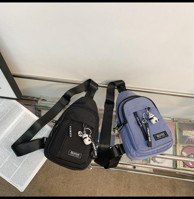 2023 New Canvas Crossbody Chest Bag: Unisex Japanese-Inspired Casual Bag for Students & Phones