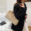 Large capacity cloth bag women's fashion simple shoulder portable backpack to work commuter armpit bag