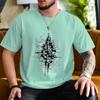 Abstract Geometric T-Shirt, Modern Minimalist Urban Art Tee, Cyberpunk Architectural Design Shirt for Him Her, Unique Gift