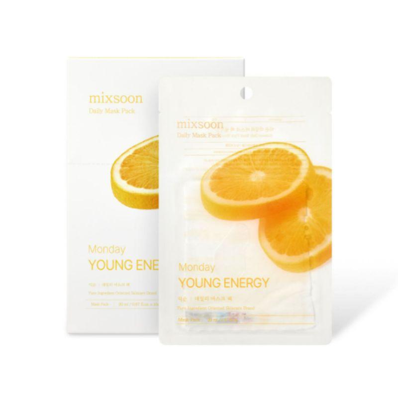 mixsoon Daily Sheet Mask Set 10 Sheets – Korean Daily Facial Mask Pack for Hydrating, Soothing & Nourishing Skincare Monday
