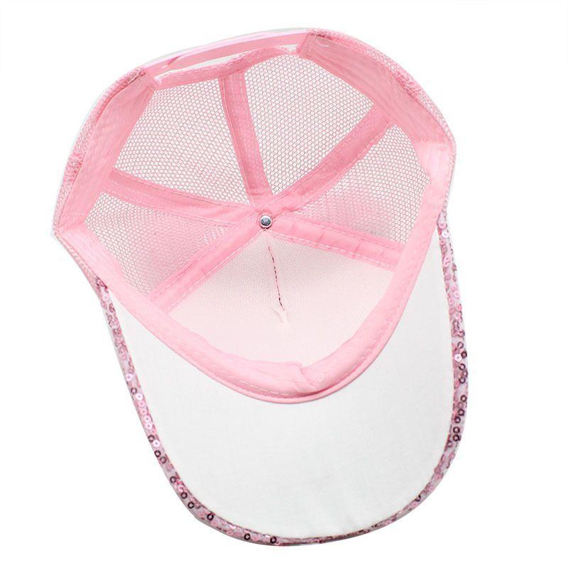 Cartoon-Baseballkappe mit langen Ohren Sommer Neuheit Kinder Mesh-Kappe Perlenstück Mädchen Sonnenhut