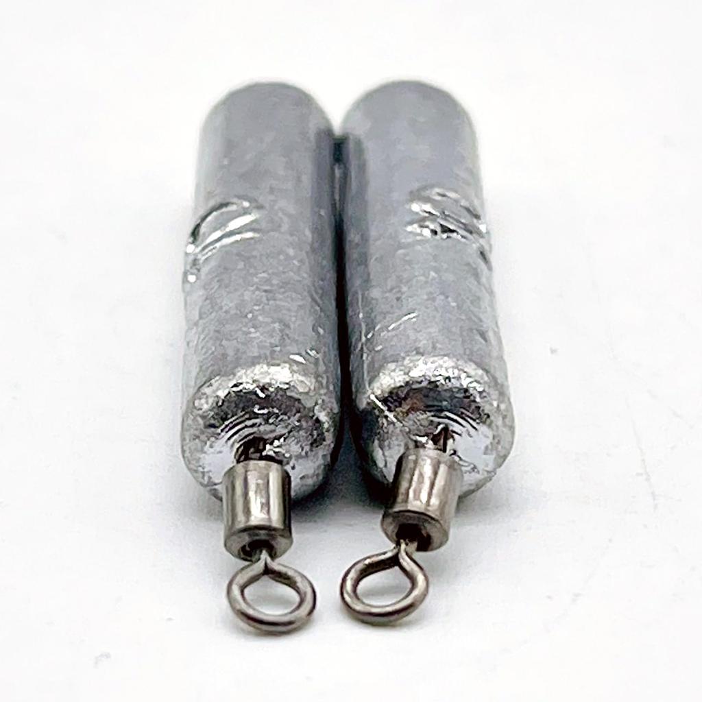 LEXOR Free Rig Sinkers, 10g - Set of 30, Lead Weights for Worms, Free Rig, Texas Downshot, and No-Sinker Fishing, by Tsunekichi