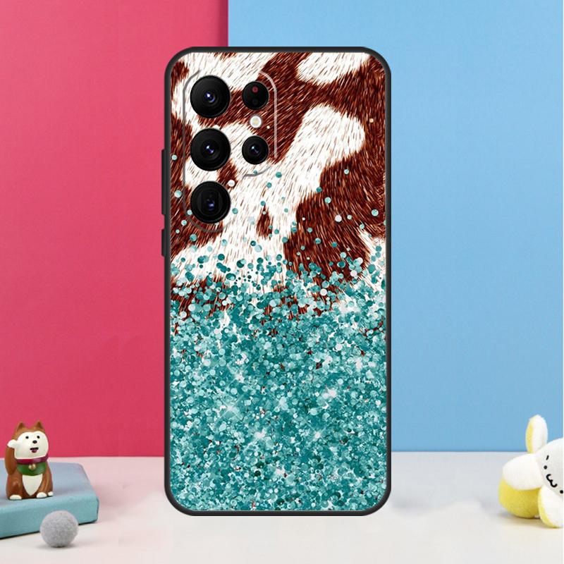 Western Cowgirl Cowboy Boots Cowhide Case For Samsung Galaxy S26 S23 Ultra S20 S21 S22 S24 S25 Plus S10 S25 FE Back Cover Shell