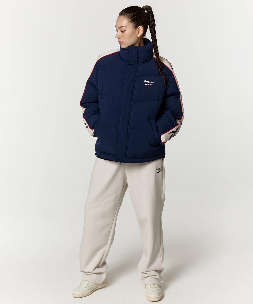 Reebok Classic Vector Paneled Down Jacket - Navy