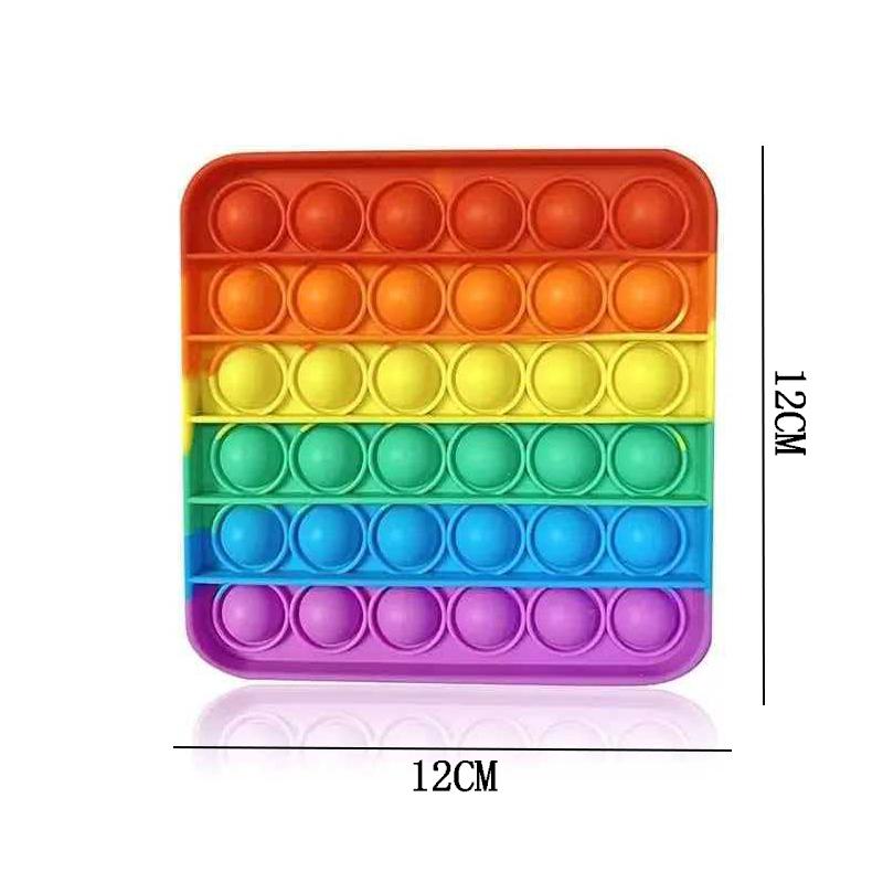 Fidget Push Bubble Silikon Sensorische Stressabbau Spielzeuge ADHS Angst Kinder Party Mitgebsel Nikolausgeschenke Geschenke Klassenzimmer Preise