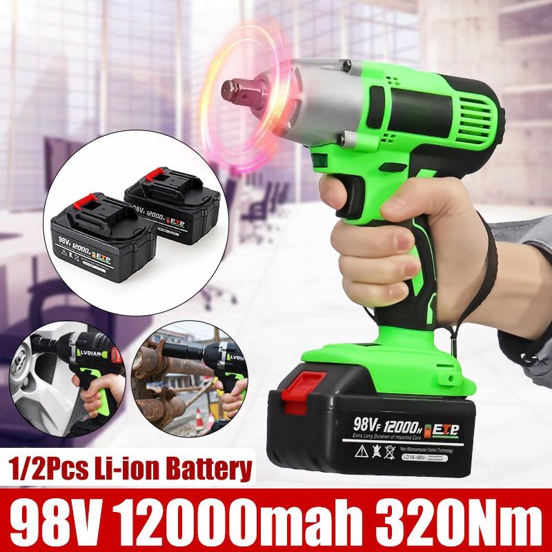 

Беспроводной ударный гайковерт 110В-240В Набор Машина Электрическая дрель Молоток Инструмент Аккумулятор со светодиодной подсветкой