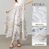 Bohemian Print Chiffon A-Line Skirt