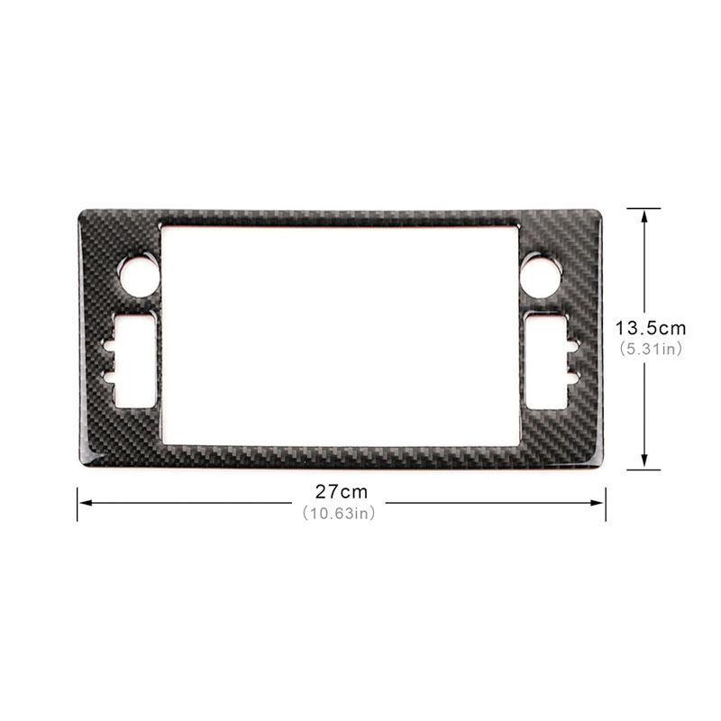 Car Styling Interior Central Navigation Panel Frame Trim Soft Carbon Fiber For Toyota GR86 Subaru BRZ 2024 2025