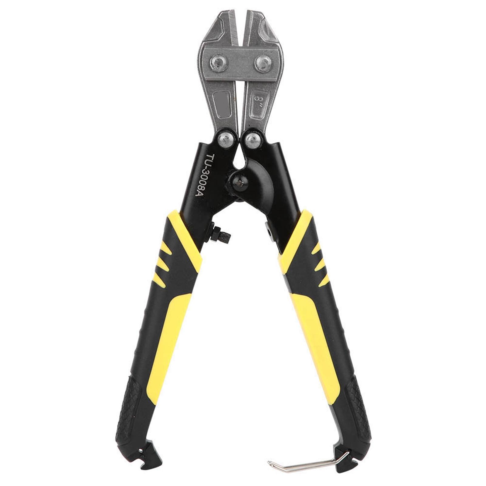 

Bolts Cutter Ergonomic Hand Tool NonSlip Handle Mini HeavyDuty Chrome Vanadium Steel 8Inch