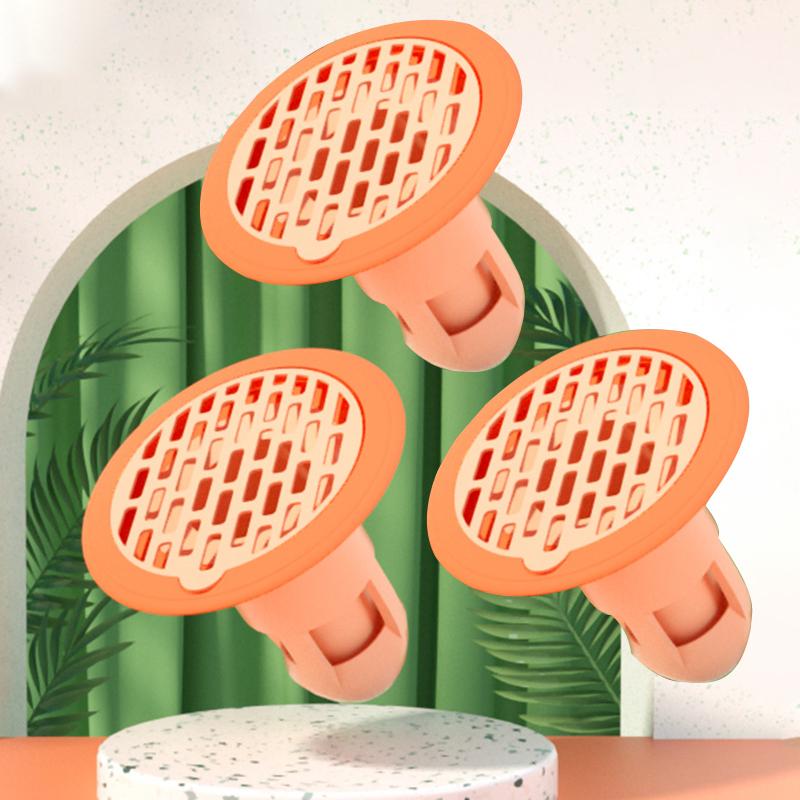 4PCS Shower Drain Stopper Kitchen Sink Drain Strainer Filter Hair Trap Plug Bathroom Floor Drain Deodorant Core