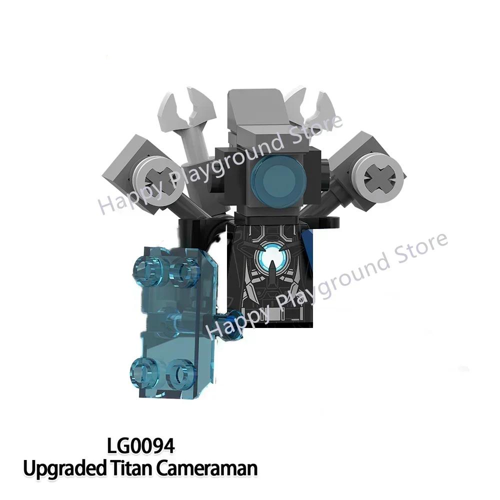 New Skibidi Toilet Man Anime Cartoon Bricks Dolls Figure Cameraman Speakerman TV Man Action Bricks Toy Figures Building Blocks