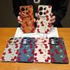 Luxus Kirschblüten-Print TPU Mattleder-Textur Schlanke Hülle Für Xiaomi 13T Pro Poco X6 Redmi Note 14 13 12 Pro 11 Weiche Stoßfeste Schutzhülle