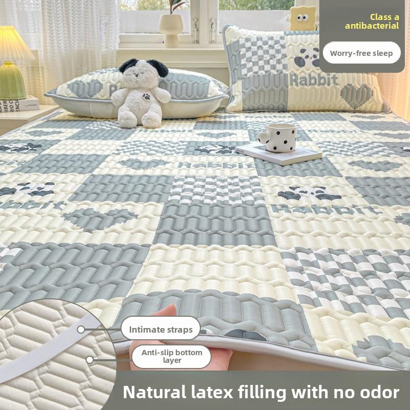 

1 шт. Летний латексный охлаждающий коврик с мультяшным принтом животных - Мягкий, удобный и стильный для общежитий, домов и помещений с кондиционером, Преппи 90cmx200cm [ Mat]