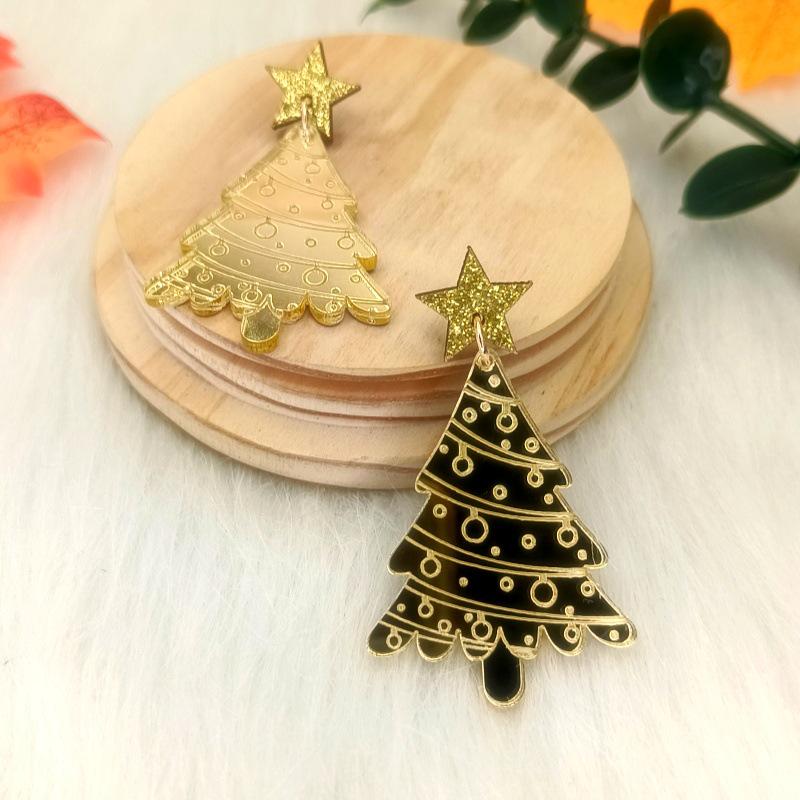 Festliche Lebkuchenmann- und Weihnachtsbaum-Ohrringe