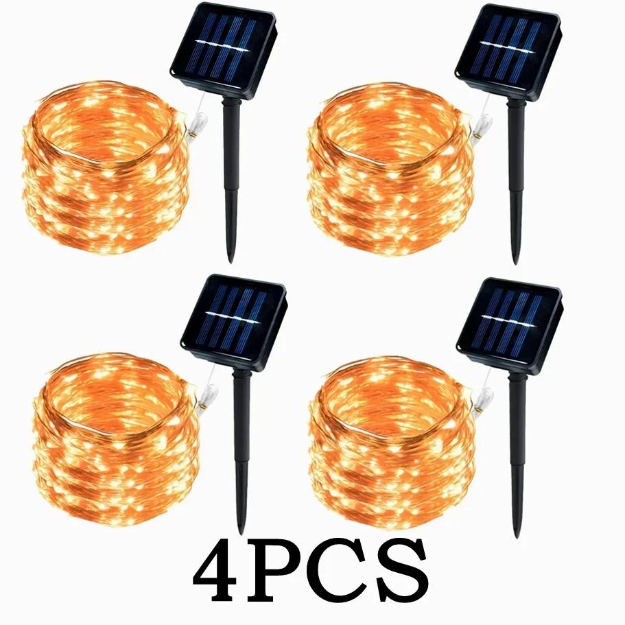 Outdoor Waterproof Fairy Garland Lights Solar String Lights LED String Lights 8 Modes Christmas Party Garden Patio Wedding Decor