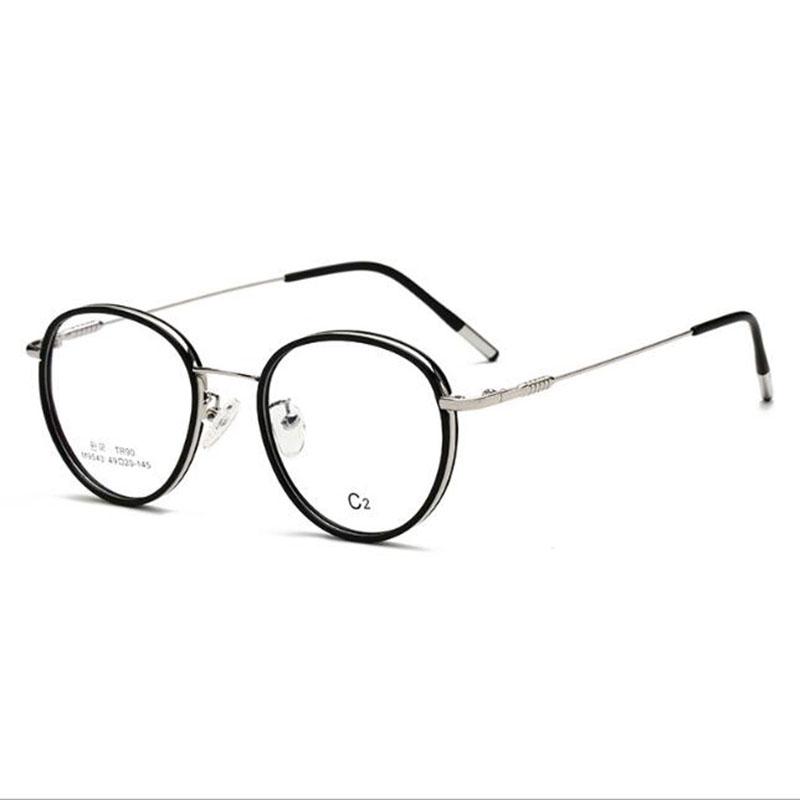 

Vintage Round Glasses Female Anti Blue Light Circle Frame Eyeglasses Photochromic Eyewear Diopter -1.0 -2.0 -3.0 To -6.0 Myopia -6.0
