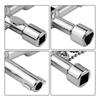 White 4-in-1 Electric Cabinet Wrench with Keychain