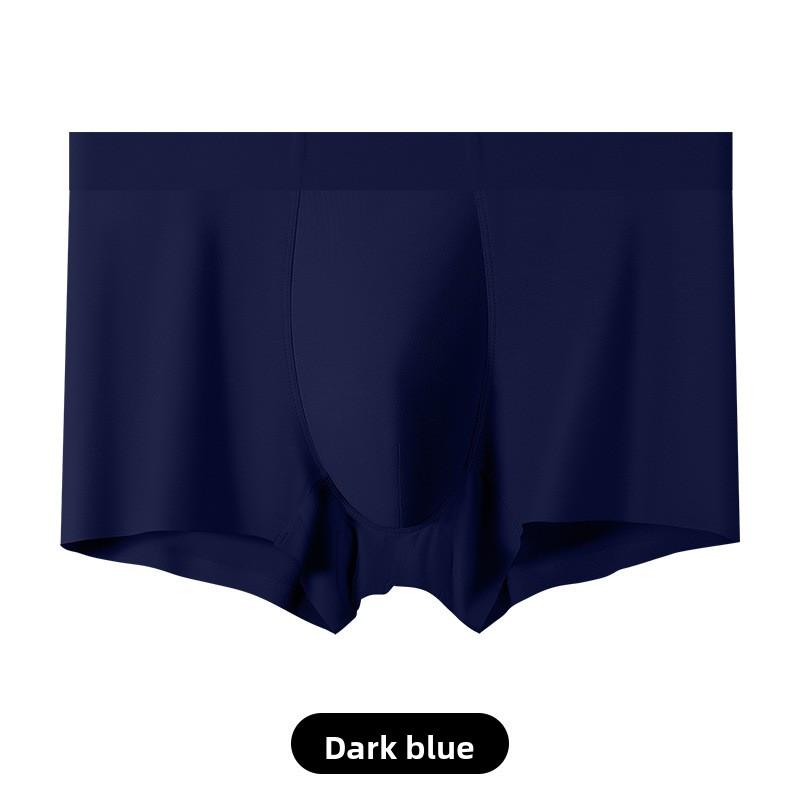 Men Spring and Summer New Xinjiang Cotton Without Trace In The Waist Flat Angle Underwear