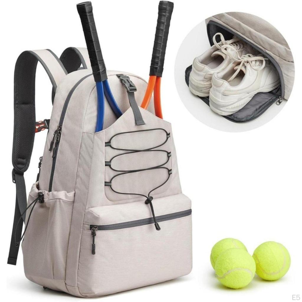 Tennis Bag Pickleball for Men Women Versatile with Shoe Compartment Lightweight Outdoor Sports