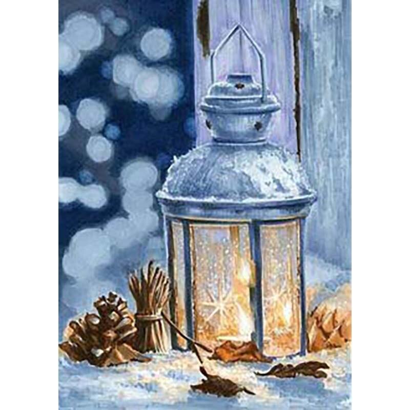 New 5D DIY Diamond Painting Snow Scene Diamond Embroidery Scenery Cross Stitch Full Round Drill Crafts Home Decor Gift