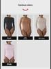 Seamless Long-Sleeve V-Crotch Yoga Bodysuit - High Elastic, Soft, Body-Shaping Jumpsuit