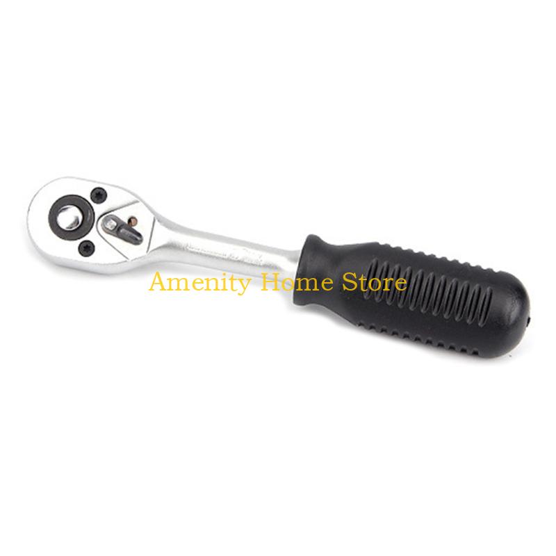 F26C Mini Ratchet Wrench Screwdriver 72 Teeth Socket Batch Head Quick Ratchet Spanner