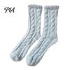 Cute Macaron Color Warm Socks Thickened Plush for Women, Thermal Sleep Socks, Coral Fleece Cozy Pajama Soft House Floor Winter Autumn Cold Weather