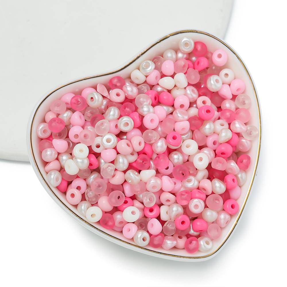 100pcs/Lot 5mm Mixed Color Acrylic Beads Mini Water Drop Spacer Loose Bead for DIY Bracelet Necklace Jewelry Making Supplies