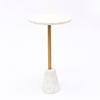 Marble Drink Table with Cone Marble Base