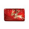 Christmas Shower Curtain Toilet Four-Piece Floor Mat Bathroom Absorbent Non-Slip Door Mat Carpet Bathroom Absorbent Foot Mat